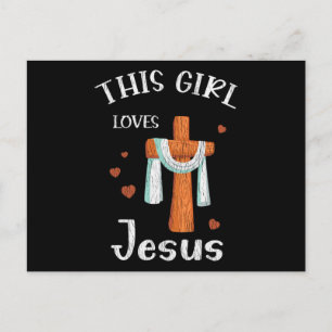 Carte Postale This Girl Love Jesus Teens Kids Women Christian