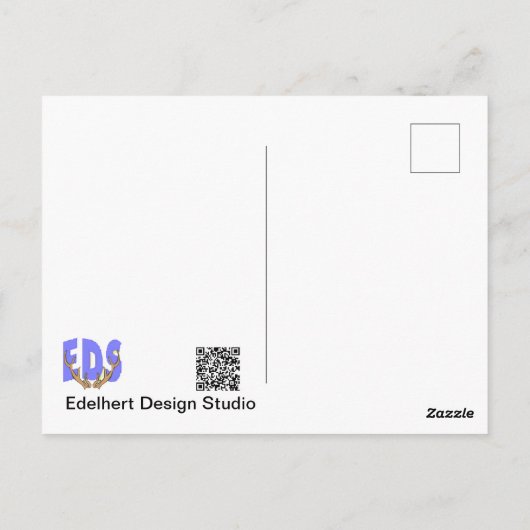 Carte Postale Thistère papillon sur papillon Bush do-it-yourself (Dos)