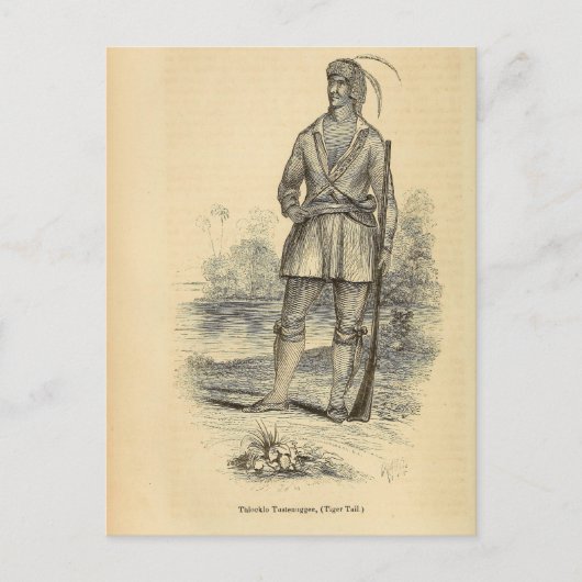 Carte Postale Thlocklo Tustenuggee (Devant)