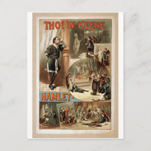 Carte Postale Tho' .W. Keene, Hamlet Retro Theatre