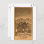 Carte Postale Thomas Burns, Chicago White Stockings (Devant / Derrière)