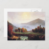 Carte Postale Thomas Cole- Matin Mist Monte À Plymouth (Devant / Derrière)