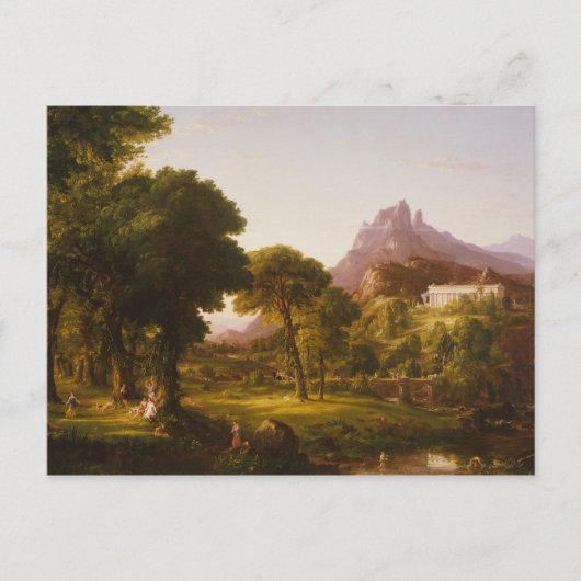 Carte Postale Thomas Cole - Rêve d'Arcadia (Devant)
