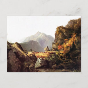 Carte Postale Thomas Cole - Scène de "La Dernière des Mohicans"