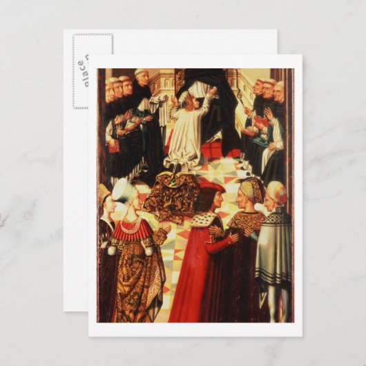 Carte Postale Thomas d'Aquin reçu chez les Dominicains (Devant / Derrière)