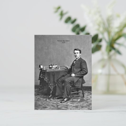 Carte Postale Thomas Edison (Debout devant)