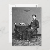 Carte Postale Thomas Edison (Devant / Derrière)