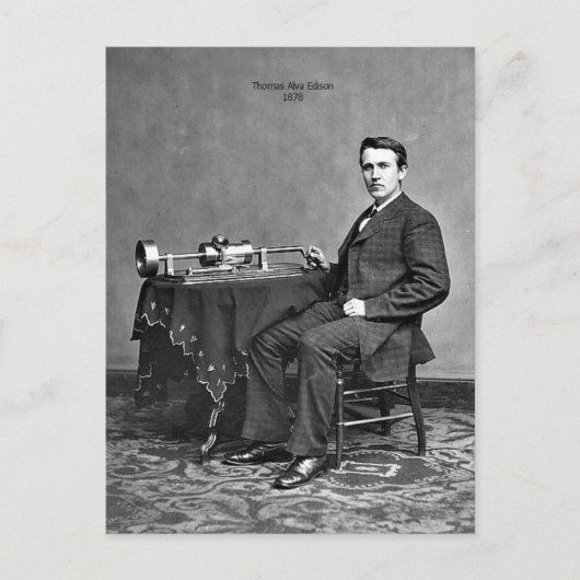 Carte Postale Thomas Edison (Devant)
