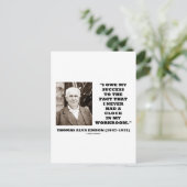 Carte Postale Thomas Edison La Réussite N'A Jamais Eu De Salle D (Debout devant)