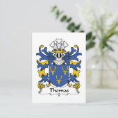 Carte Postale Thomas Family Crest (Debout devant)
