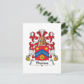 Carte Postale Thomas Family Crest (Debout devant)