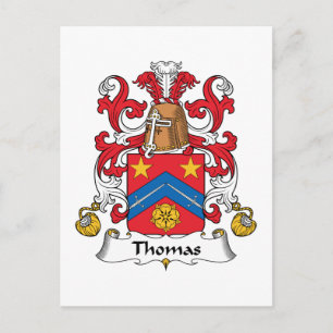 Carte Postale Thomas Family Crest