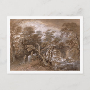 Carte Postale Thomas Gainsborough   A Woodland Pool with Rocks a