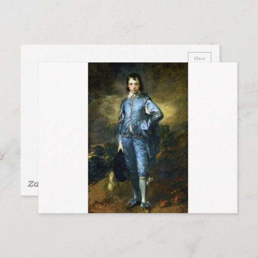 Carte Postale Thomas Gainsborough Art Peinture : Le Garçon Bleu (Devant / Derrière)