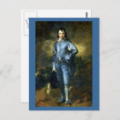 Carte Postale Thomas Gainsborough art : The Blue Boy (Devant / Derrière)