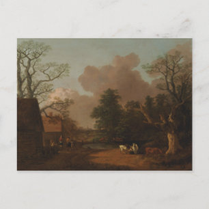 Carte Postale Thomas Gainsborough - Paysage avec Milkmaid