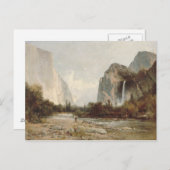 Carte Postale Thomas Hill - Yosemite, Chutes du Voile nuptiale (Devant / Derrière)