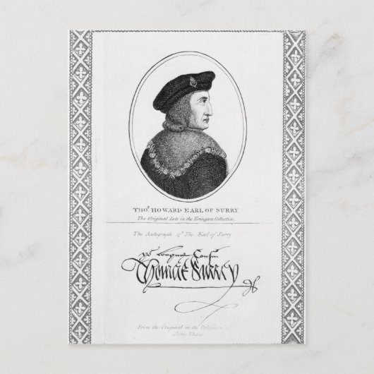 Carte Postale Thomas Howard (Devant)