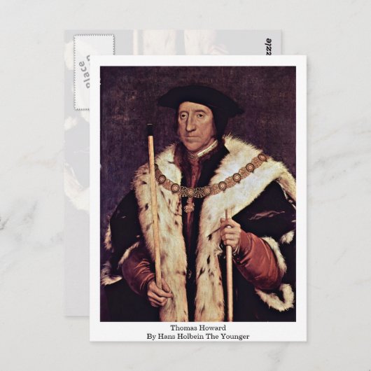 Carte Postale Thomas Howard Par Hans Holbein Le Plus Jeune (Devant / Derrière)