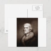 Carte Postale Thomas Jefferson (Devant / Derrière)