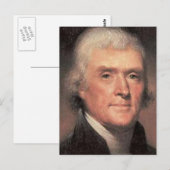 Carte Postale Thomas Jefferson (Devant / Derrière)