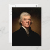 Carte Postale Thomas Jefferson (Devant / Derrière)