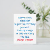 Carte Postale Thomas Jefferson #1 (Debout devant)