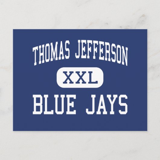 Carte Postale Thomas Jefferson Blue Jays Middle Eugene (Devant)