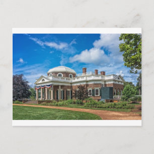 Carte Postale Thomas Jefferson Maison à Monticello