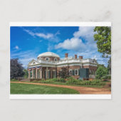 Carte Postale Thomas Jefferson Maison à Monticello (Devant)