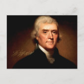 Carte Postale Thomas Jefferson Portrait (Devant)