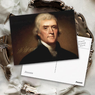 Carte Postale Thomas Jefferson Portrait