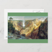 Carte Postale Thomas Moran - Grand Canyon du Yellowstone (Devant / Derrière)
