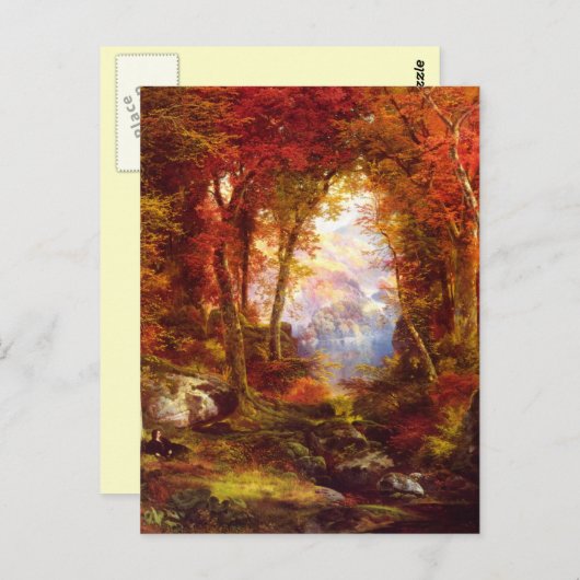 Carte Postale Thomas Moran - Sous les arbres (Devant / Derrière)