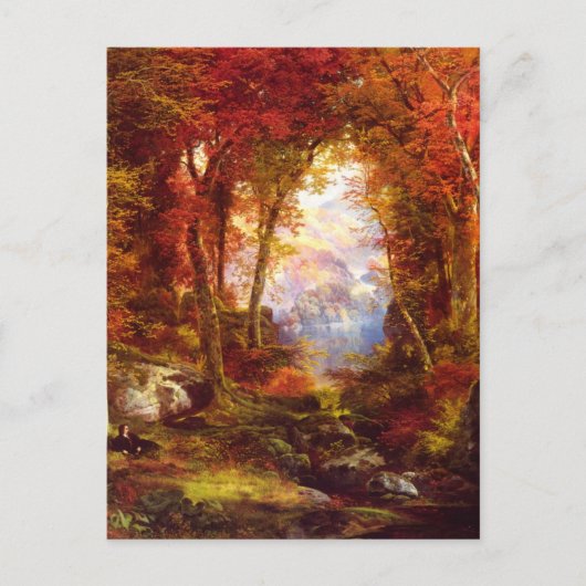 Carte Postale Thomas Moran - Sous les arbres (Devant)