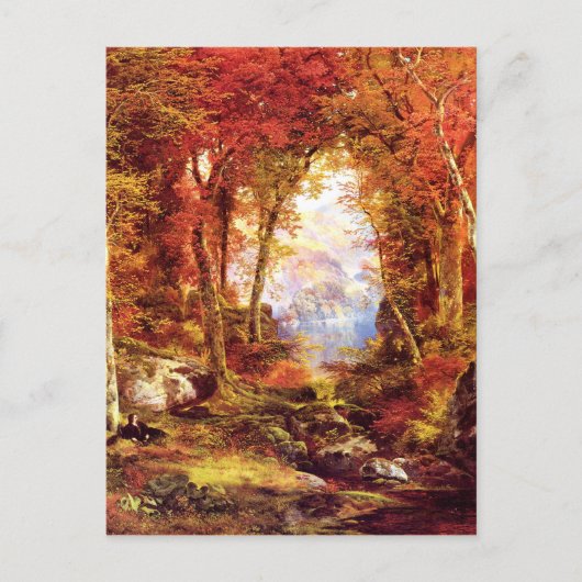 Carte Postale Thomas Moran - Sous les arbres, l'art (Devant)