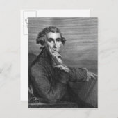 Carte Postale Thomas Paine, gravé par William Angus, 1791 (Devant / Derrière)