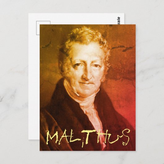 Carte postale Thomas R. Malthus (Devant / Derrière)