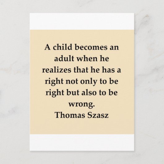 Carte Postale thomas szasz (Devant)