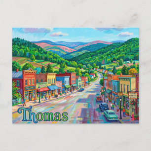 Carte Postale Thomas, Virginie-Occidentale, États-Unis