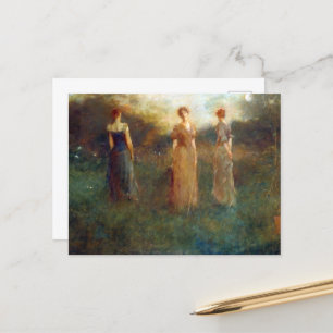 Carte Postale Thomas Wilmer Dewing Dans Le Jardin
