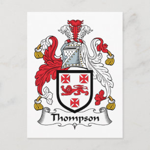 Carte Postale Thompson Family Crest
