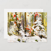 Carte Postale Thomson - Bois intérieur, hiver (Devant / Derrière)