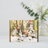 Carte Postale Thomson - Bois intérieur, hiver (Debout devant)