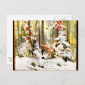 Carte Postale Thomson - Bois intérieur, hiver (Devant / Derrière)