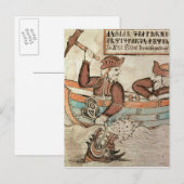 Carte Postale Thor pêche pour le serpent de Midgard (Devant / Derrière)