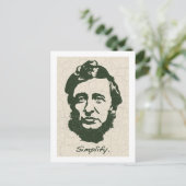 Carte Postale Thoreau - Simplifier (Debout devant)