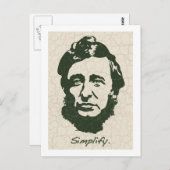 Carte Postale Thoreau - Simplifier (Devant / Derrière)