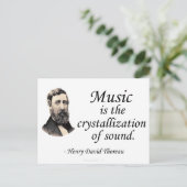Carte Postale Thoreau sur le son et la musique (Debout devant)