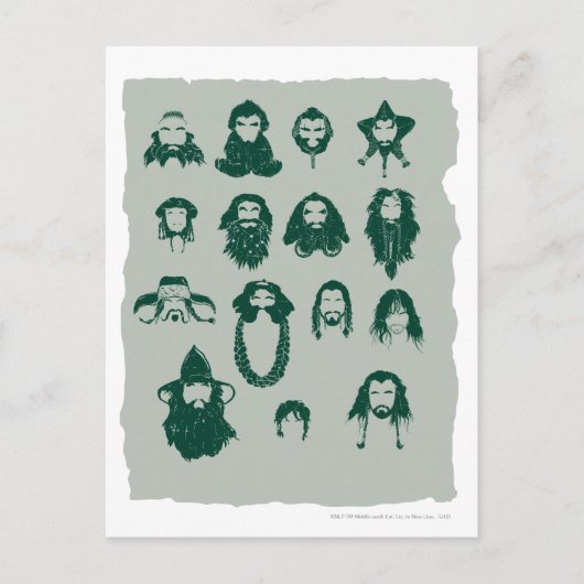 Carte Postale THORIN OAKENSHIELD™ et Cheveux d'entreprise (Devant)